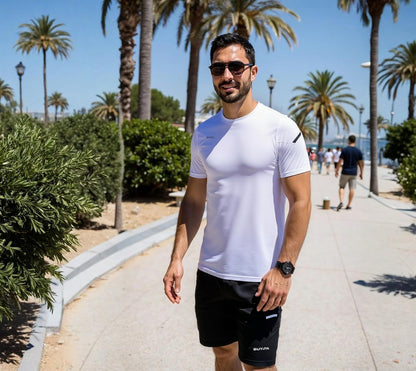 Men'S Workout Clothes Athletic Shorts Shirt Set 3 Pack Basketball Football Training Running Gym Christmas Gifts